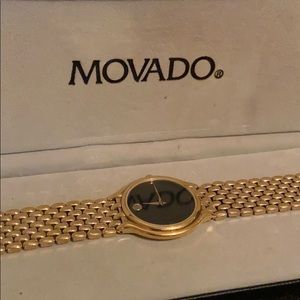 Movado Watch Gold Tone Museum Piece